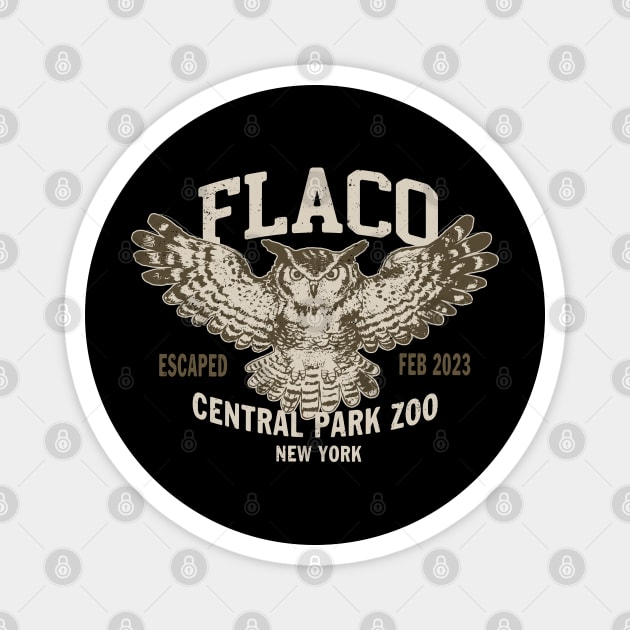 FLACO New York Owl 2 by Buck Tee Original Magnet by Buck Tee